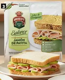 Plaza Vea Braedt jamón de pavita balance pq oferta