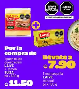 Plaza Vea Laive pack mixto queso edam oferta