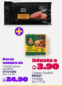 Plaza Vea Otto kunz hamburguesa parrillera oferta