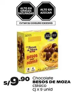 Plaza Vea Besos de Moza chocolate oferta