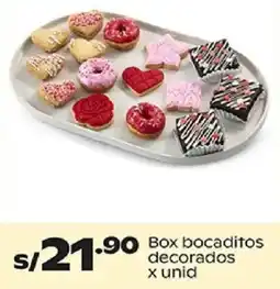 Plaza Vea Box bocaditos decorados oferta