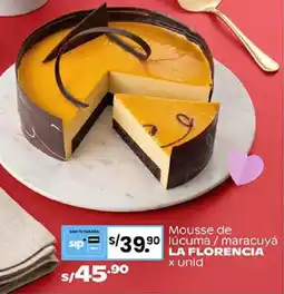 Plaza Vea LA FLORENCIA Mousse de lúcuma/maracuyá oferta