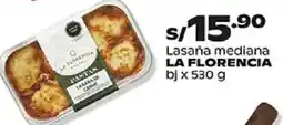 Plaza Vea La Florencia lasaňa mediana oferta