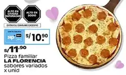 Plaza Vea La Florencia pizza familiar oferta