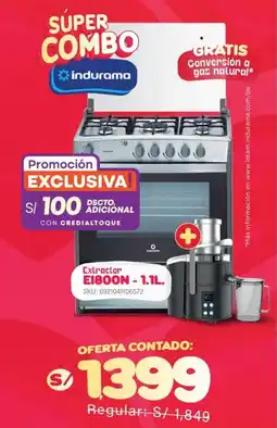 Carsa SUPER COMBO Conversión a gas natural* Extractor oferta