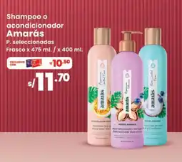 Vega Shampoo o acondicionador Amarás oferta