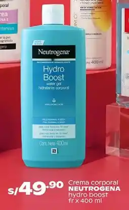 Plaza Vea Neutrogena hydro boost crema corporal oferta