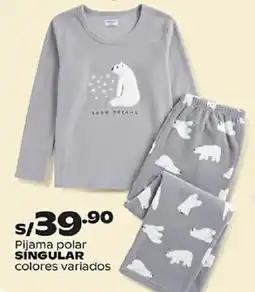 Plaza Vea Singular pijama polar oferta