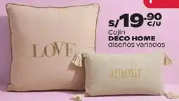 Plaza Vea Déco Home cojín oferta