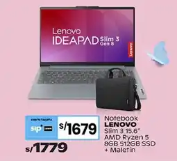 Plaza Vea Lenovo IdeaPad Slim 3 Gen 8 oferta