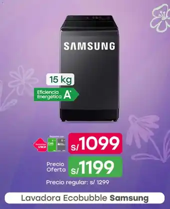 Samsung Ecobubble lavadora 15 kg