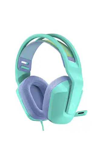Tiendas EFE Audífonos gamer logitech g con micrófono g335 - menta oferta