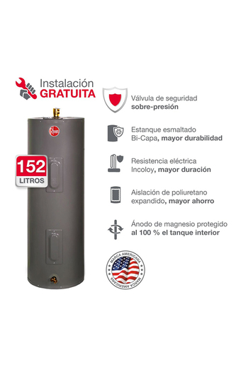 Tiendas EFE Terma eléctrica rheem 152 lt 220/2.5kw oferta