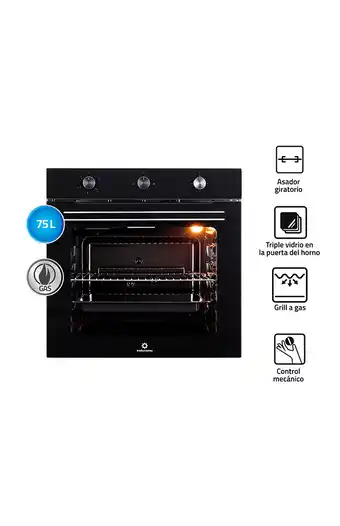 Tiendas EFE Horno empotrable indurama hei-75ngp 75 l gas oferta