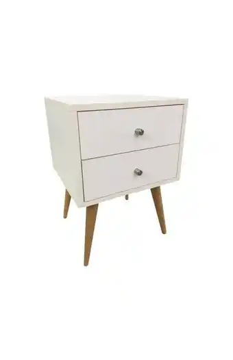 Tiendas EFE Velador box wood vintage - blanco oferta