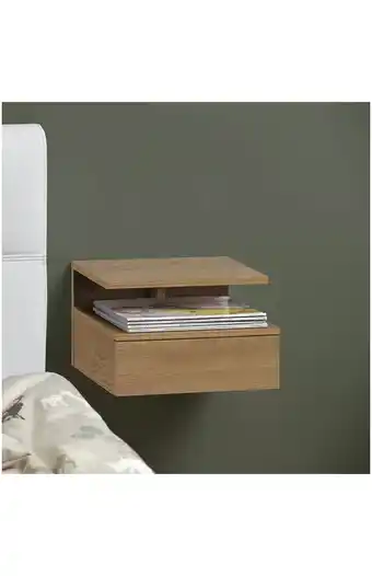 Tiendas EFE Velador box wood flotante - madera oferta