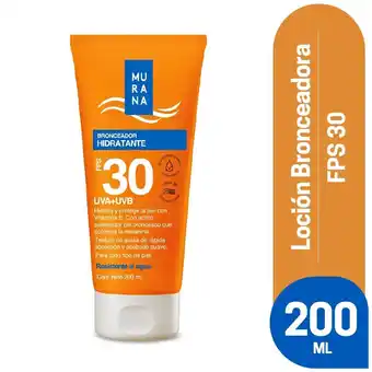 Tottus Loción solar bronceadora spf 30 200ml oferta