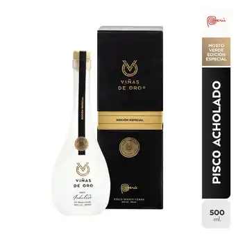 Tottus Pisco mosto verde acholado 750 ml oferta