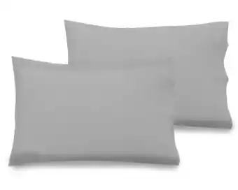 Tottus Set x 2 fdas de almohada gris oferta