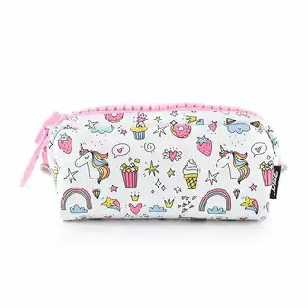 Tottus Cartuchera super zipper 360 unicornio oferta