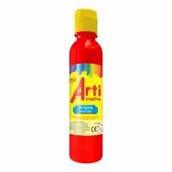 Tottus Tempera ac x 250 ml rojo oferta