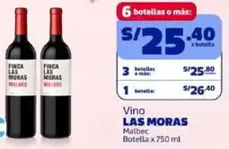 Makro Las moras vino malbec botella oferta
