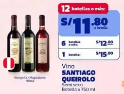 Makro Santiago queirolo vino semi seco botella oferta