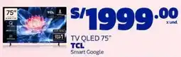 Makro Tcl tv qled 75" smart google oferta