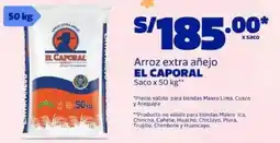 Makro El caporal arroz extra añejo saco oferta