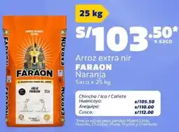 Makro Faraon arroz extra nir naranja saco oferta