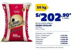Makro Gran chalan arroz extra añejo gourmet saco oferta