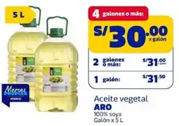Makro Aro aceite vegetal 100% soya gal oferta