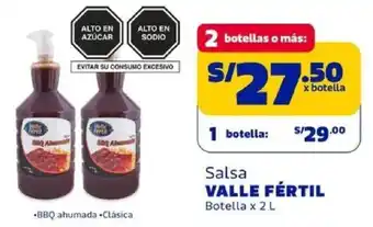 Valle fértil salsa botella