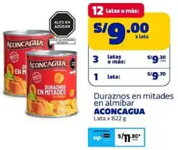Makro Aconcagua duraznos en mitades en almíbar lata oferta