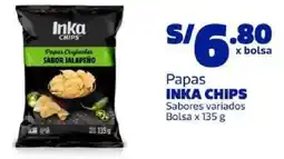 Makro Inka chips papas sabores variados bolsa oferta