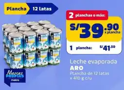 Makro Aro leche evaporada plancha oferta