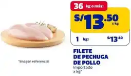 Makro Filete de pechuga de pollo importado oferta