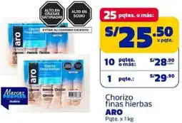 Makro Aro chorizo finas hierbas pqte. oferta