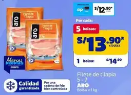 Makro Aro filete de tilapia 5-7 bolsa oferta