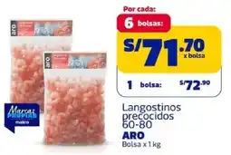 Makro Aro langostinos precocidos 60-80 bolsa oferta