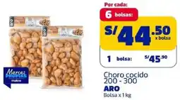 Makro Aro choro cocido 200-300 bolsa oferta