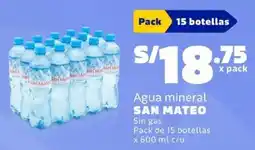 Makro San mateo agua mineral sin gas oferta