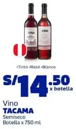 Makro Tacama vino semiseco botella oferta