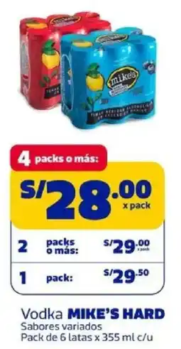 Makro Mike's hard vodka sabores variados oferta