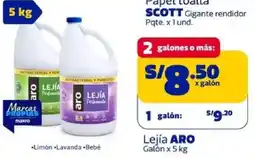 Makro Aro lejía galón oferta