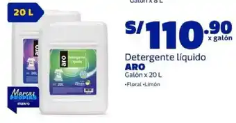 Makro Aro detergente líquido oferta