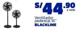 Makro Blackline ventilador pedestal 16" oferta