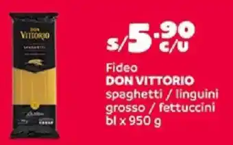 Don vittorio fideo spaghetti / linguini grosso / fettuccini bl
