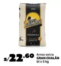 Plaza Vea Gran chalán arroz extra bl oferta
