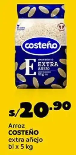 Plaza Vea Costeño arroz extra añejo bl oferta